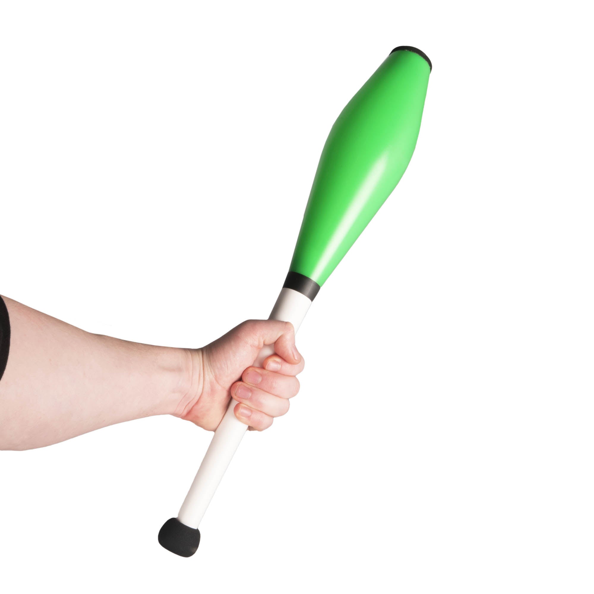 Green Henry's loop juggling club in hand