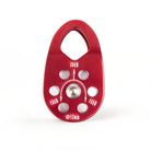 Red ISC pulley on a white background