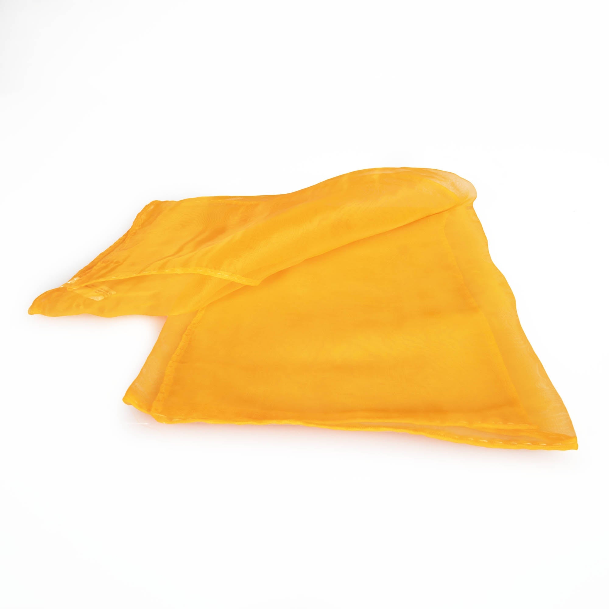 Orange juggling scarf folded over