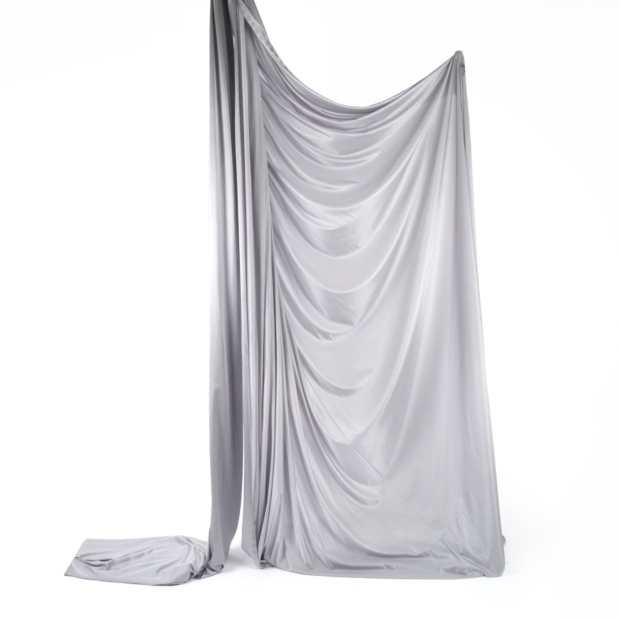 Silver rigged silk