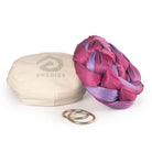 Purple ombre laying on eco bag