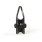 Black pulley on whote background