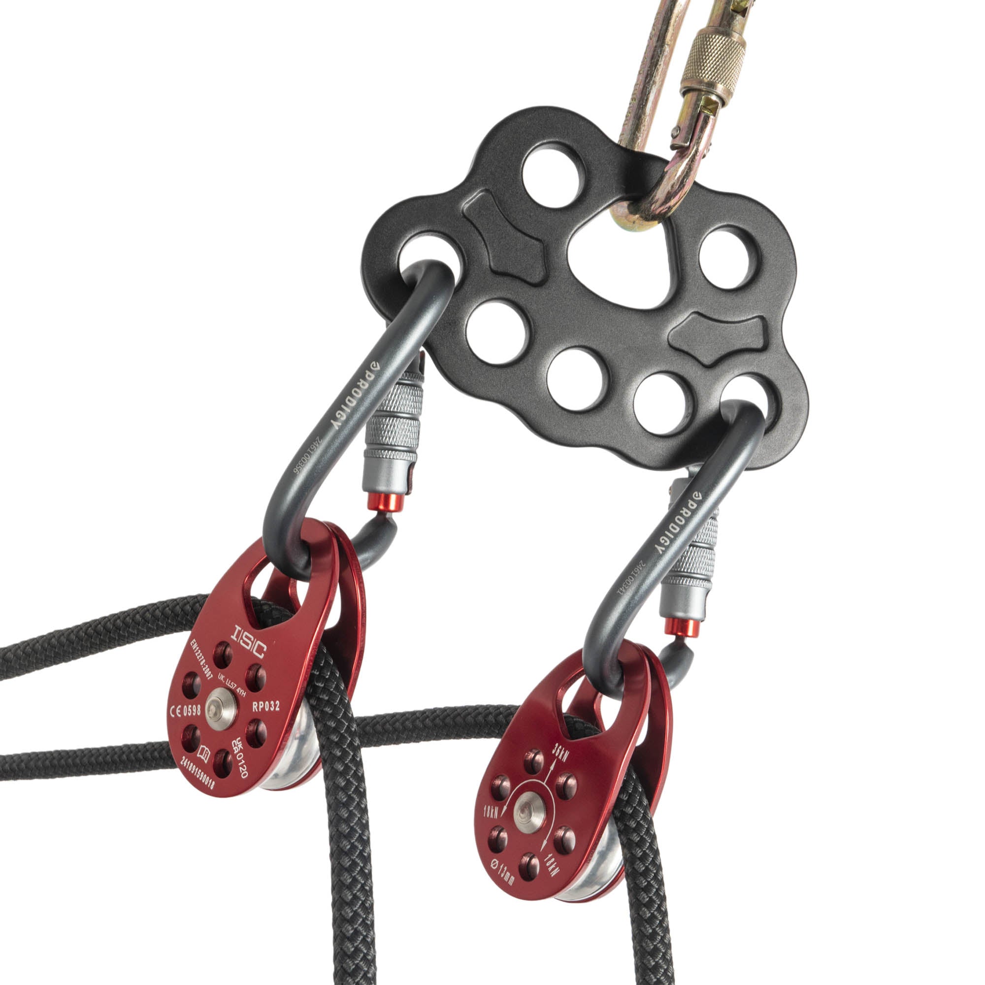 Prodigy TA-5- Triple action - Twisted Aluminum Carabiner – Firetoys US