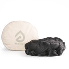 Black aerial silk in front of eco bag