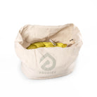 Gold aerial silk in eco bag