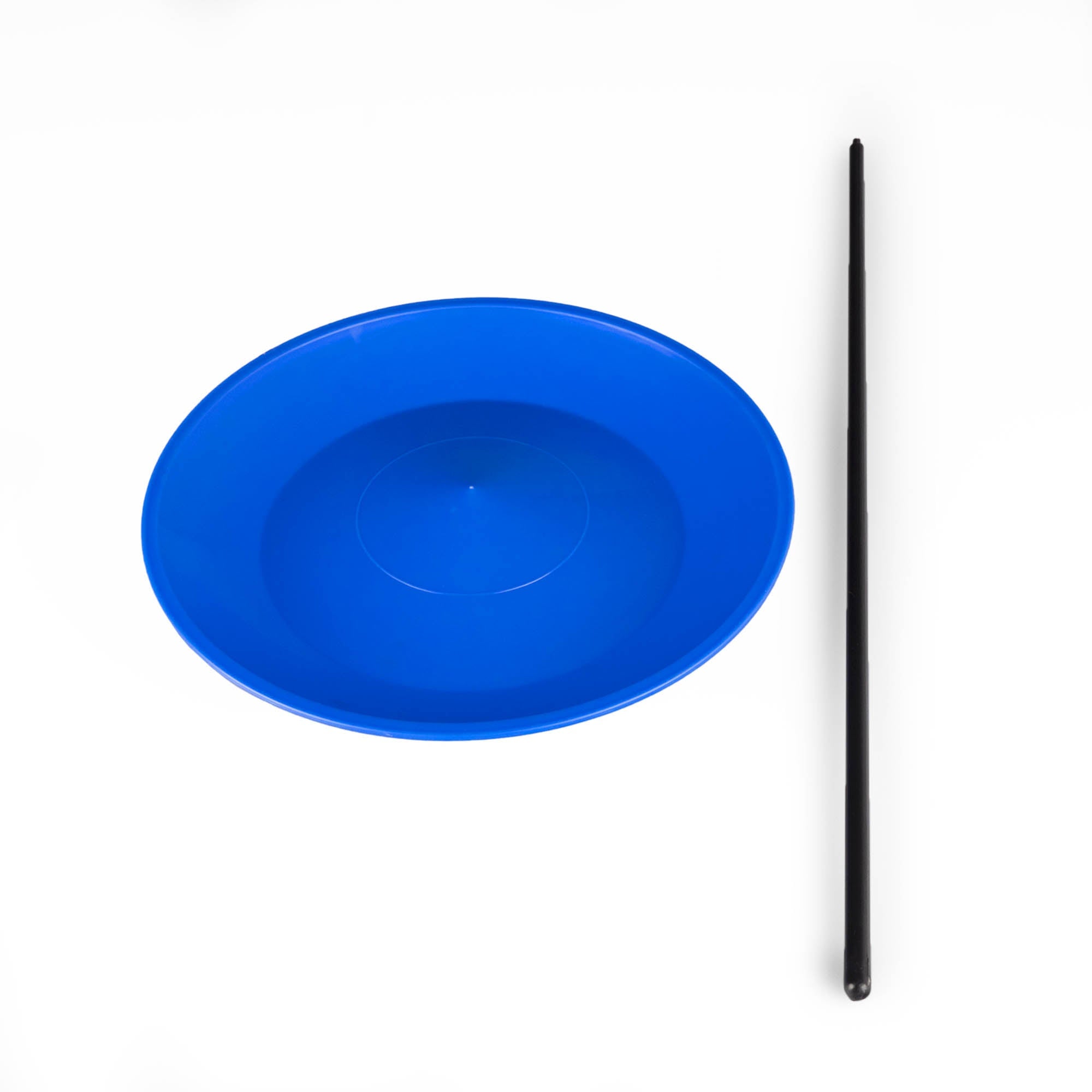 Status spinning plate single blue with single stick