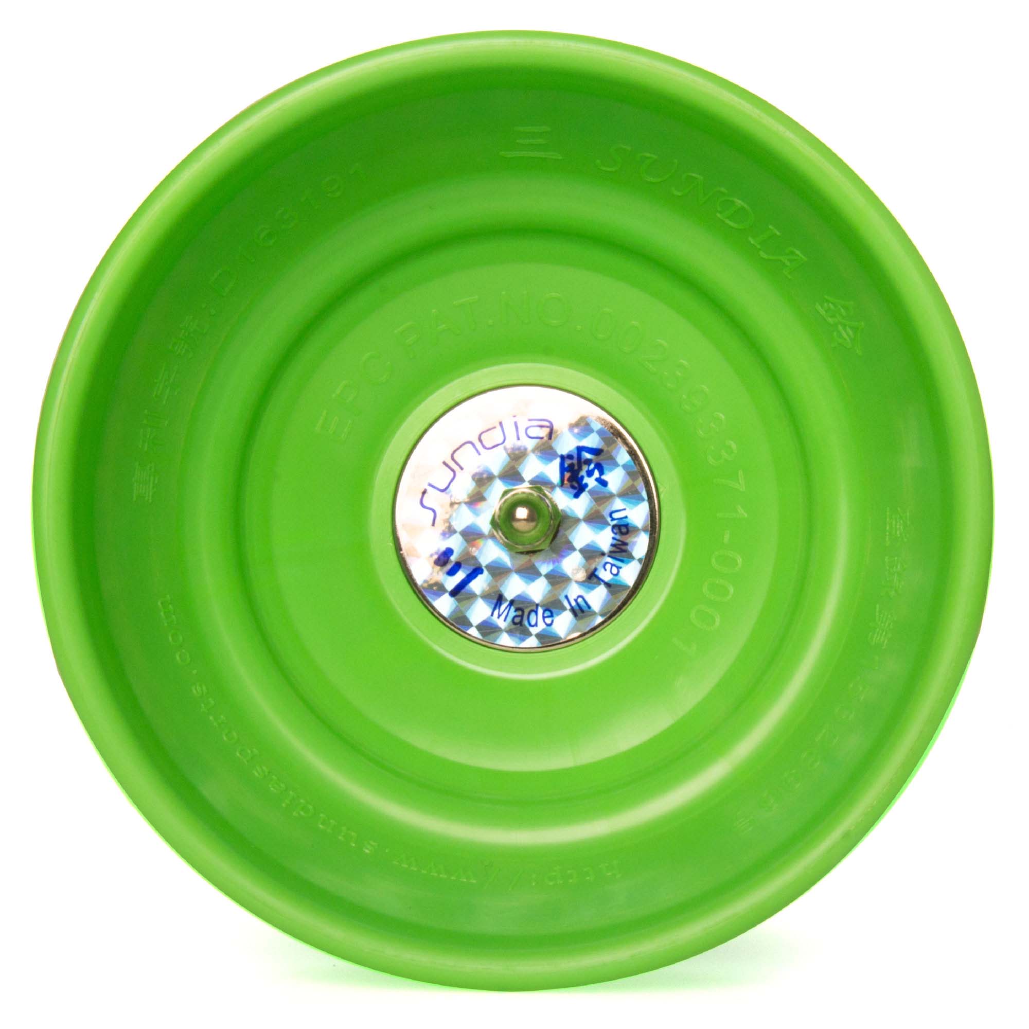 green diabolo inside cup