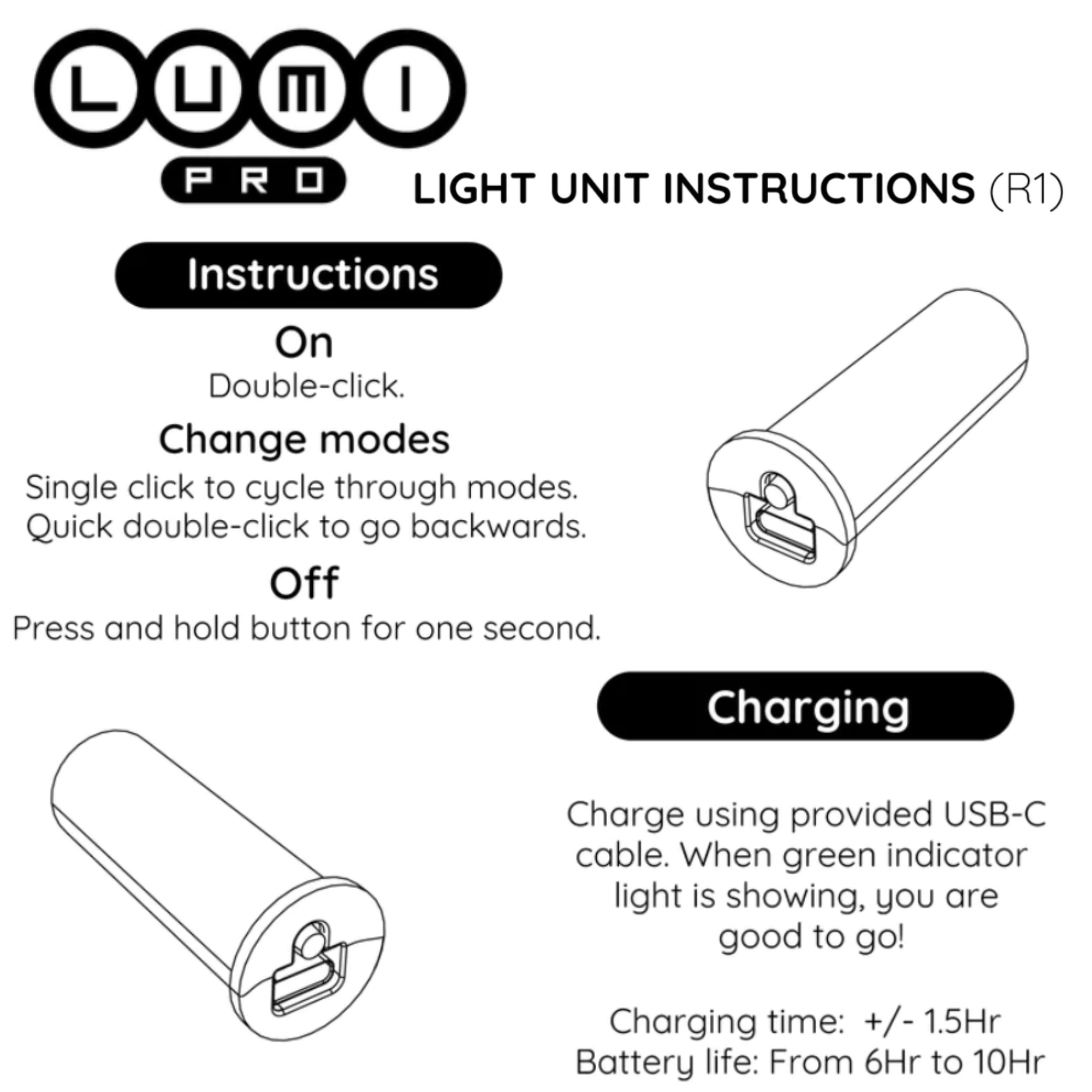 light unit instructions