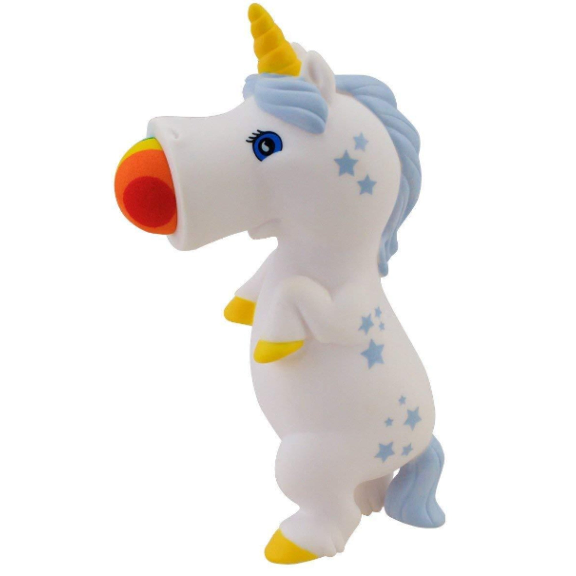 squeeze popper white unicorn with ball