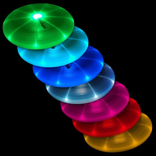 Flash Flight Glow LED Frisbee - Disco