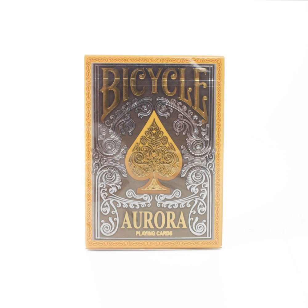 Limited Edition Gold/silver Pack Bicycle Aurora Playing Cards lot of 2 