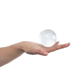 NEW ACRYLIC CLEAR CONTACT JUGGLING BALL CIRCUS SKILLS TRAINING LARGE 100mm 
